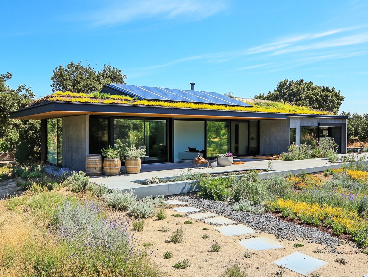 An example of a beautifully designed xeriscaped garden that thrives in dry climates.