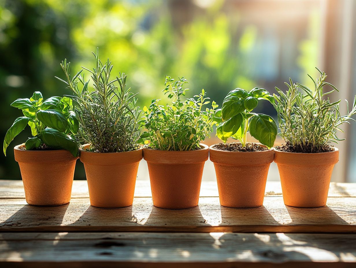 Image showing five drought-resistant herbs for your kitchen garden.