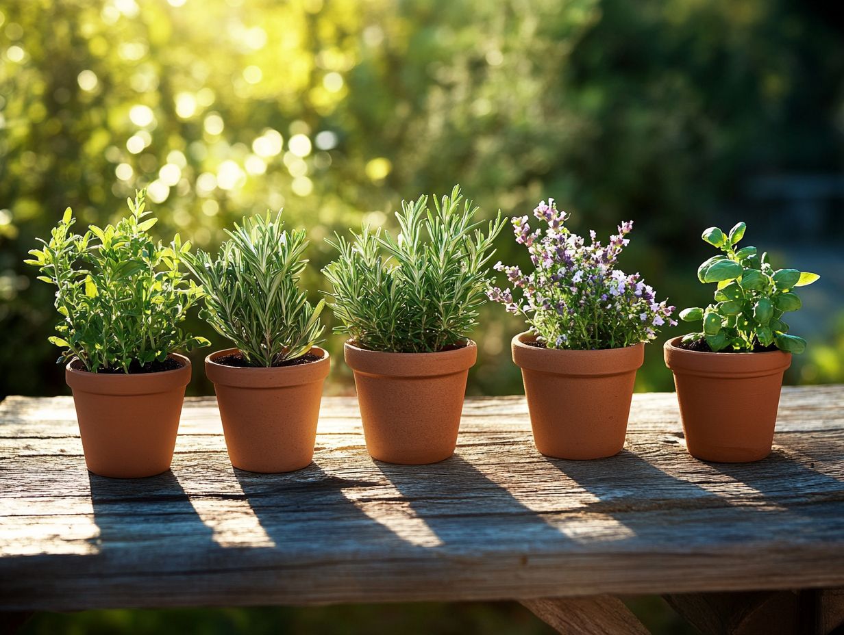 A vibrant display of oregano plants thriving in a sunny garden.