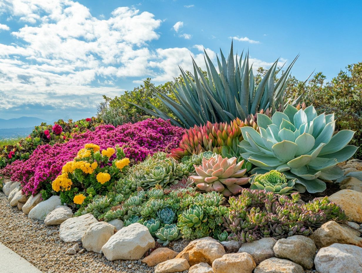 Visual guide to drought-resistant plants for coastal areas