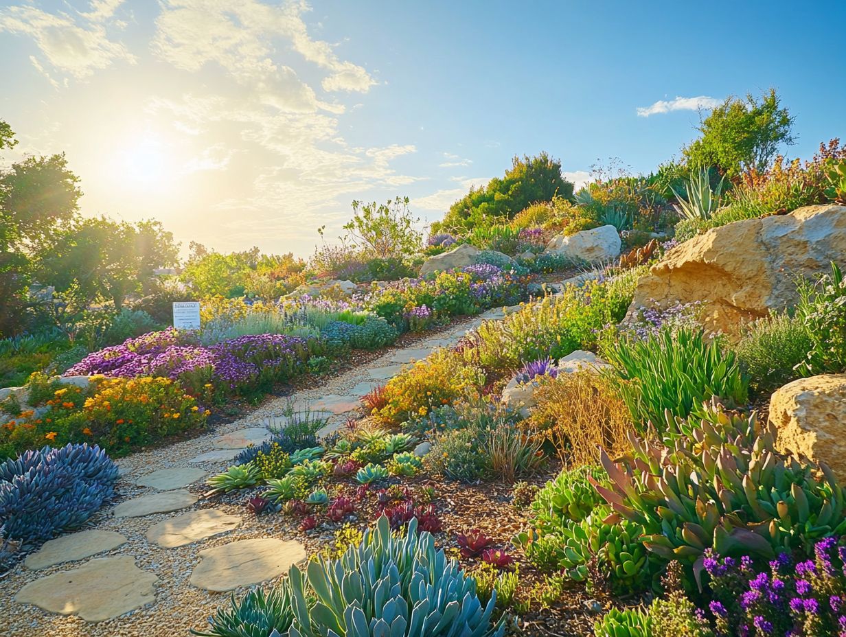 Image showing frequently asked questions about drought-resistant gardening