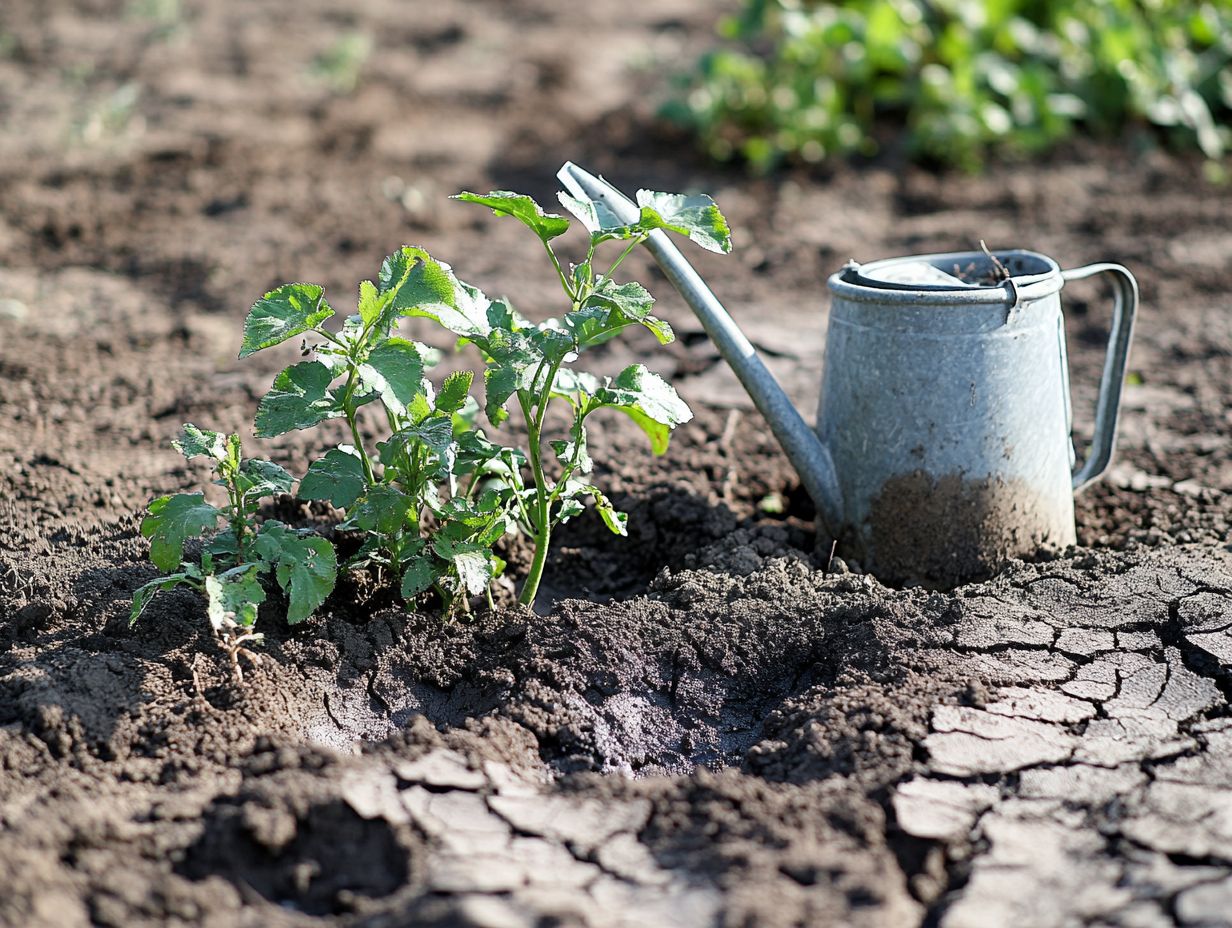 Illustration of Water Conservation Techniques Beneficial for Soil Health