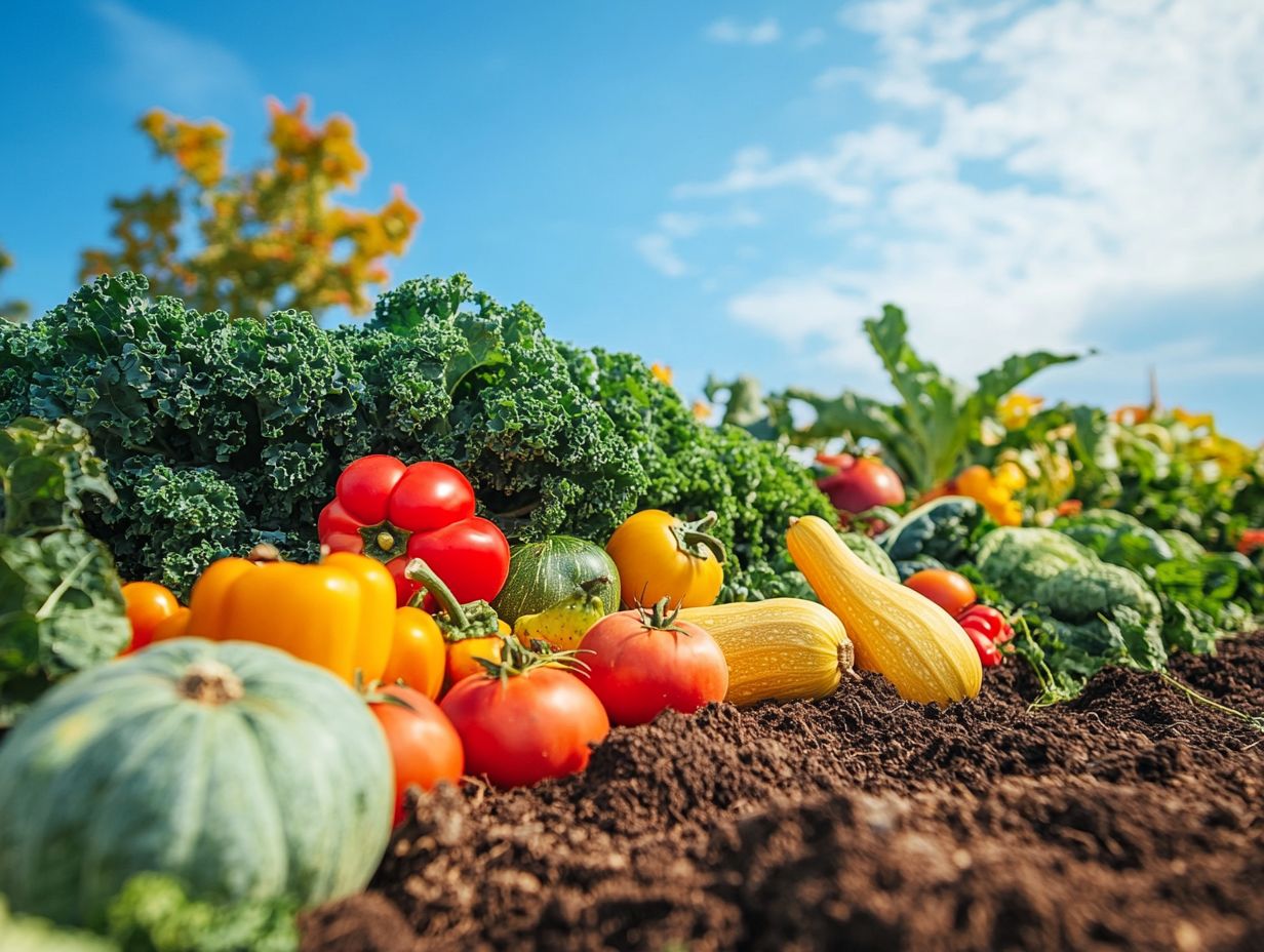 Image depicting various drought-resistant vegetables.