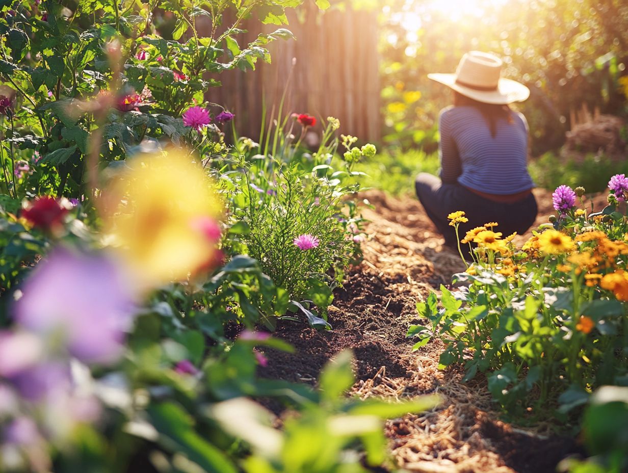 Visual representation of no-dig gardening benefits