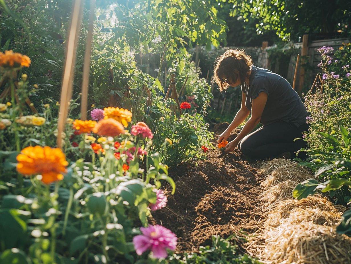 Infographic illustrating the benefits of no-dig gardening.