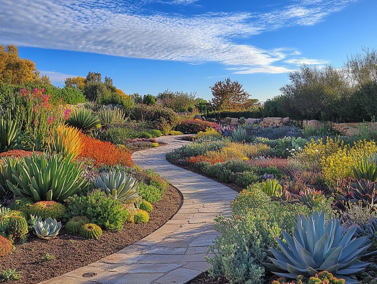 A visual summary of key takeaways for exploring California's botanic gardens.