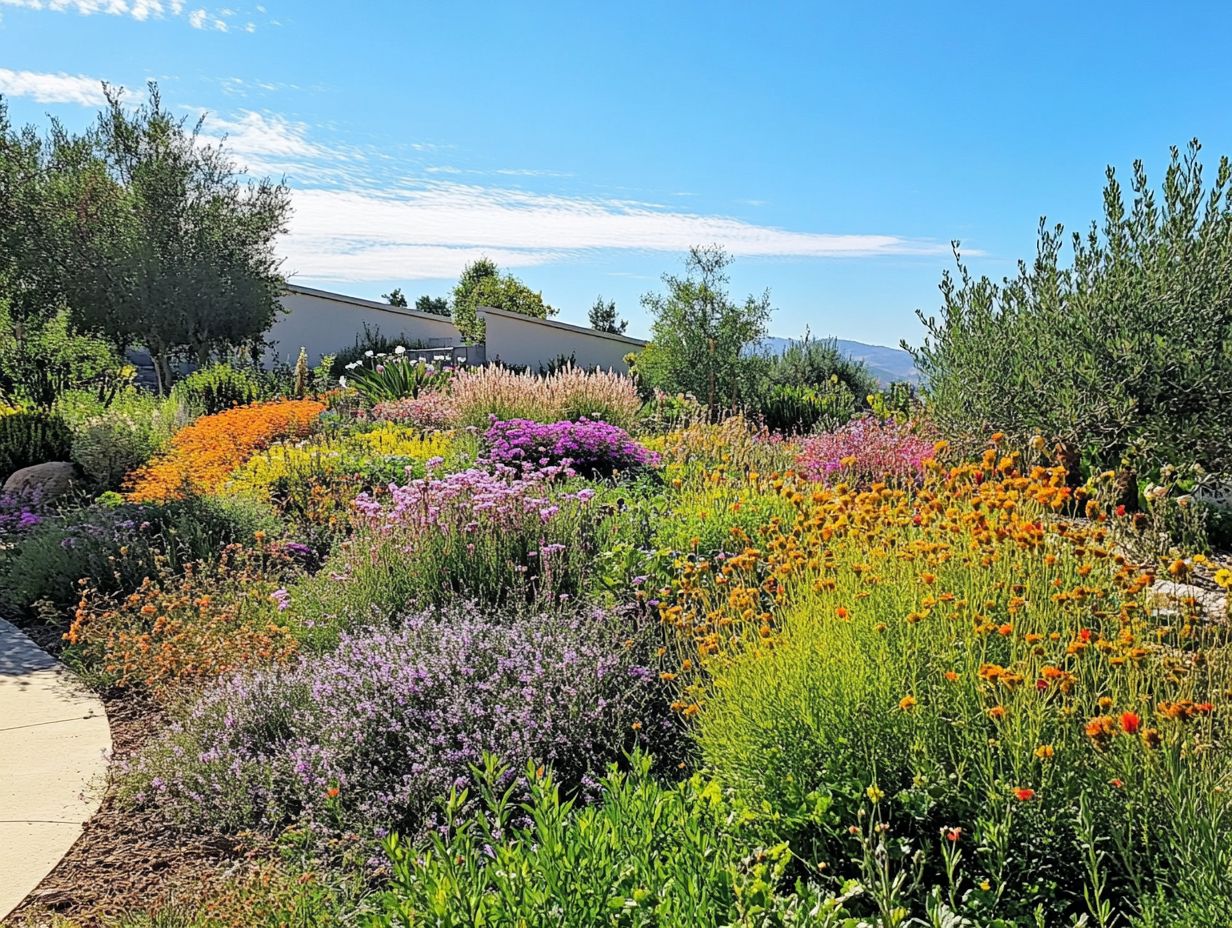 A collection of drought-resistant shrubs and plants suitable for landscaping