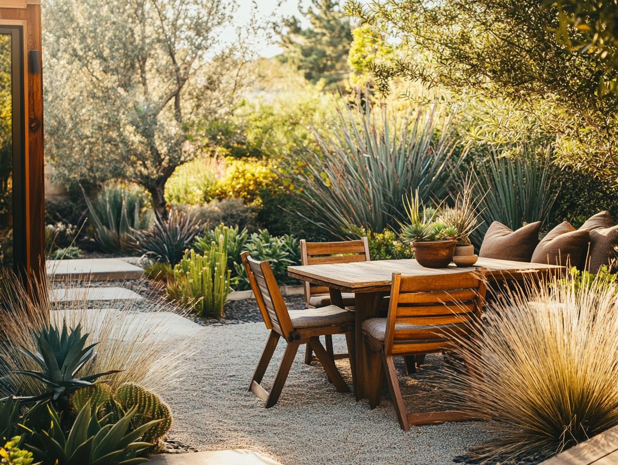 15. Tips for Choosing and Arranging Furniture to Maximize Water Efficiency in Drought Gardens