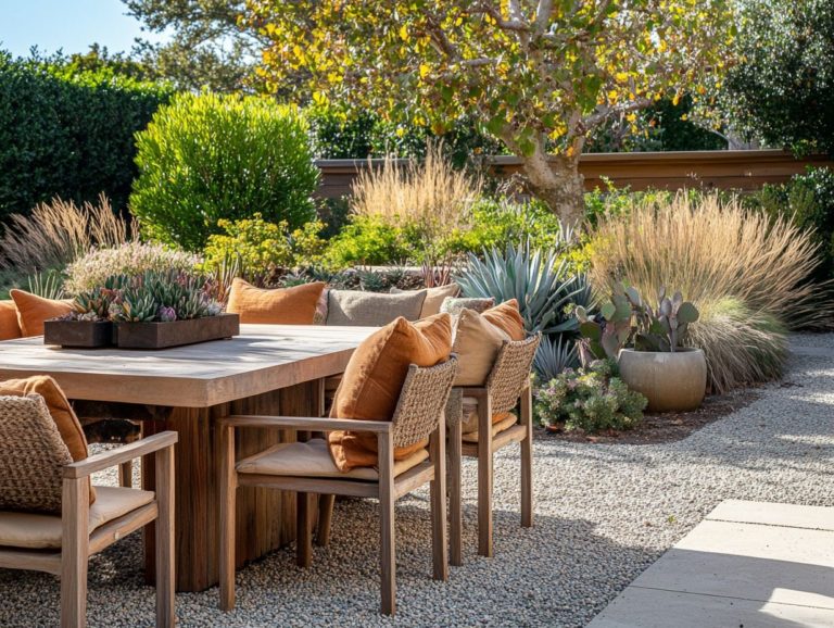 Best Outdoor Furniture for Drought Gardens