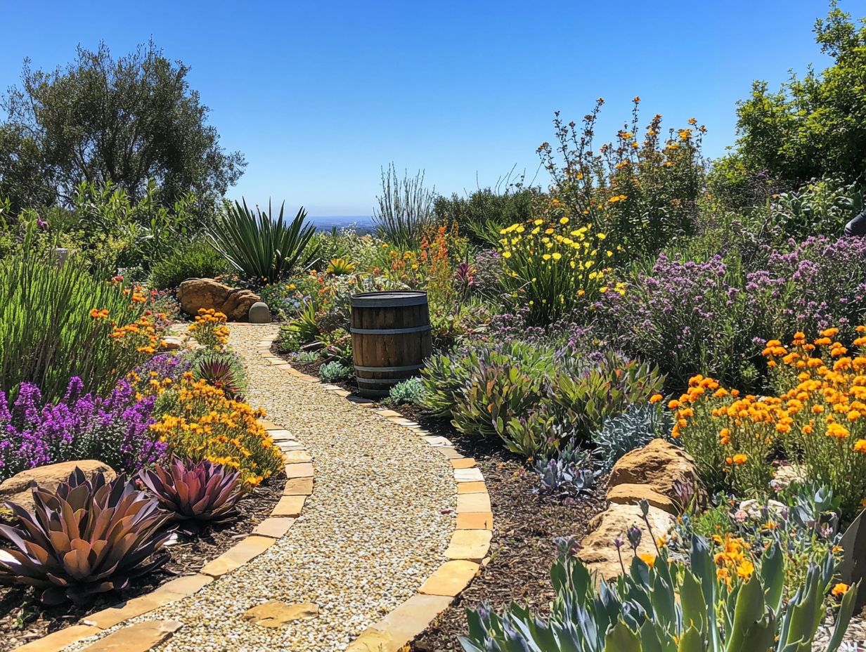 Infographic of Key Takeaways for Drought-Resistant Gardening