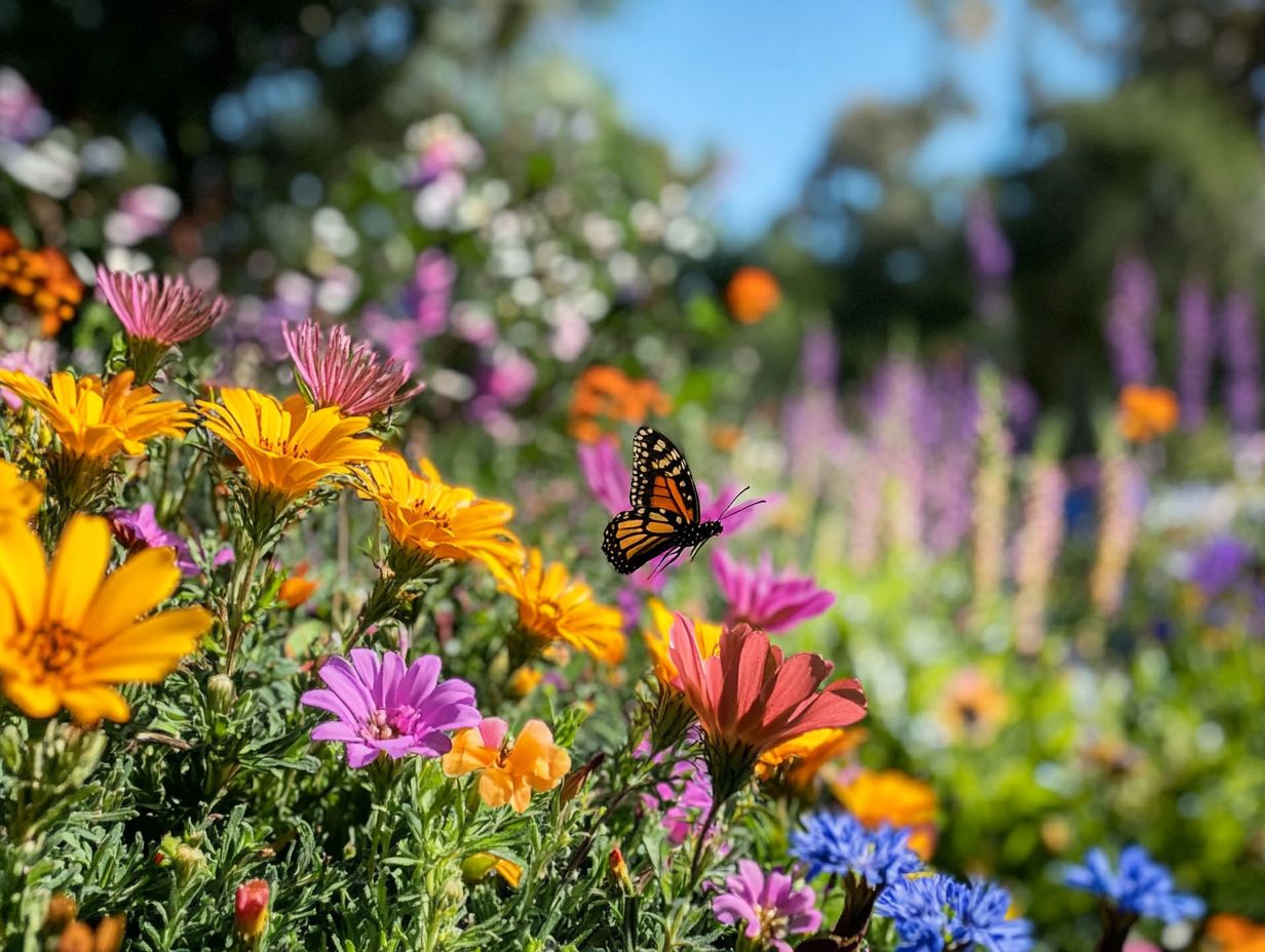 Infographic summarizing the key takeaways about pollinators and drought-resistant plants.