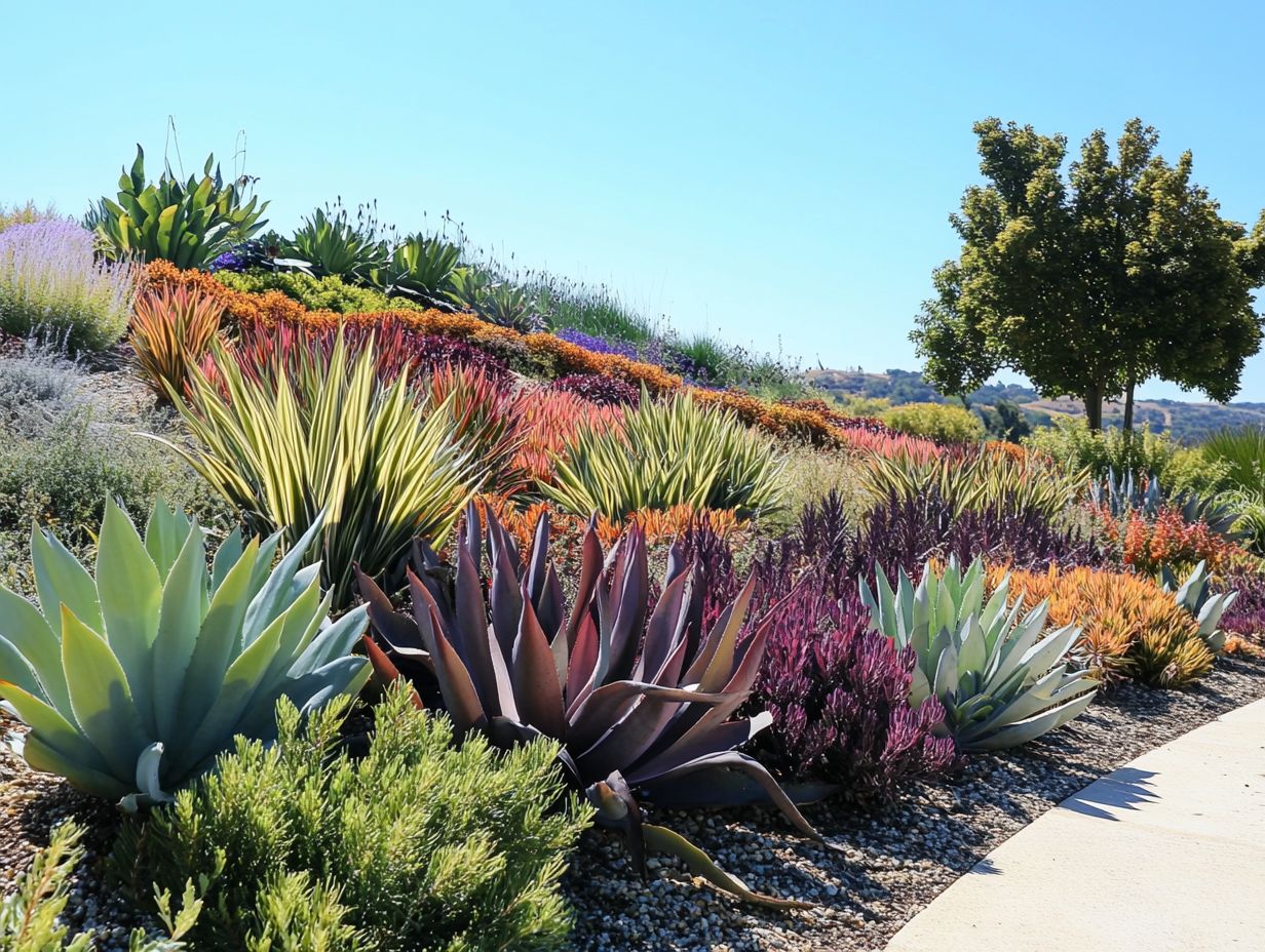 Image of drought-resistant plants helping the environment