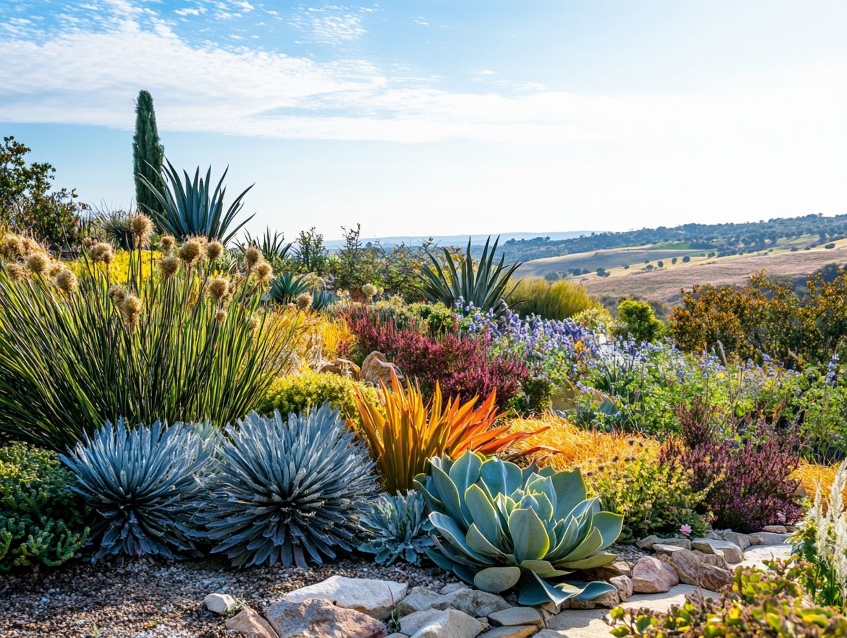 Image of drought-resistant plants helping the environment