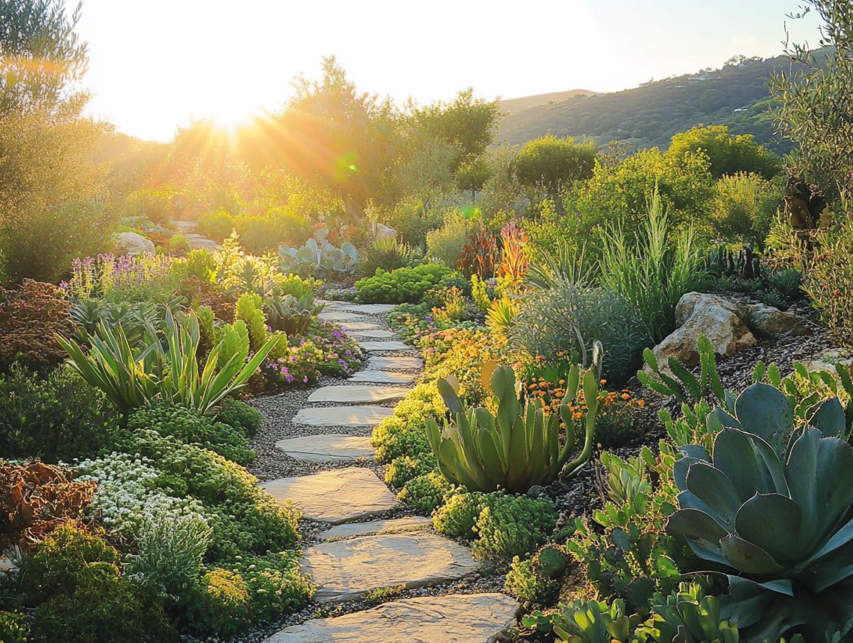 Image showing the benefits of drought-tolerant plants in landscaping