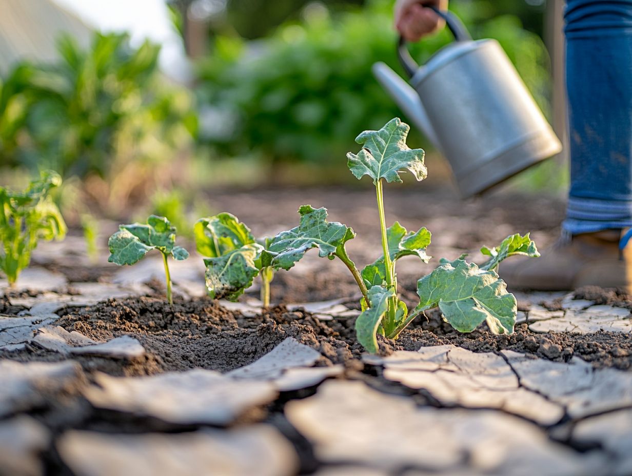 Image showing common mistakes in drought gardening