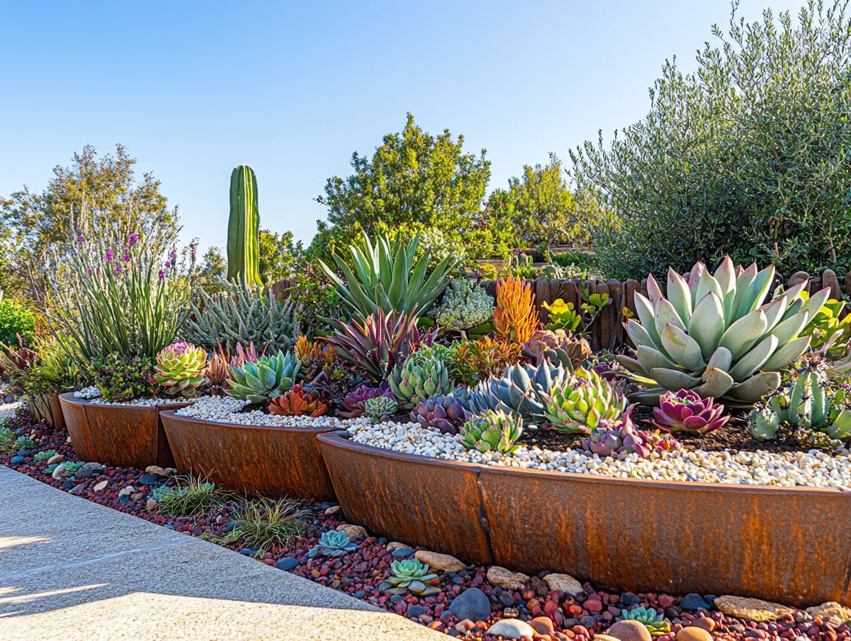 Creative ways to use drought-resistant plants in my garden