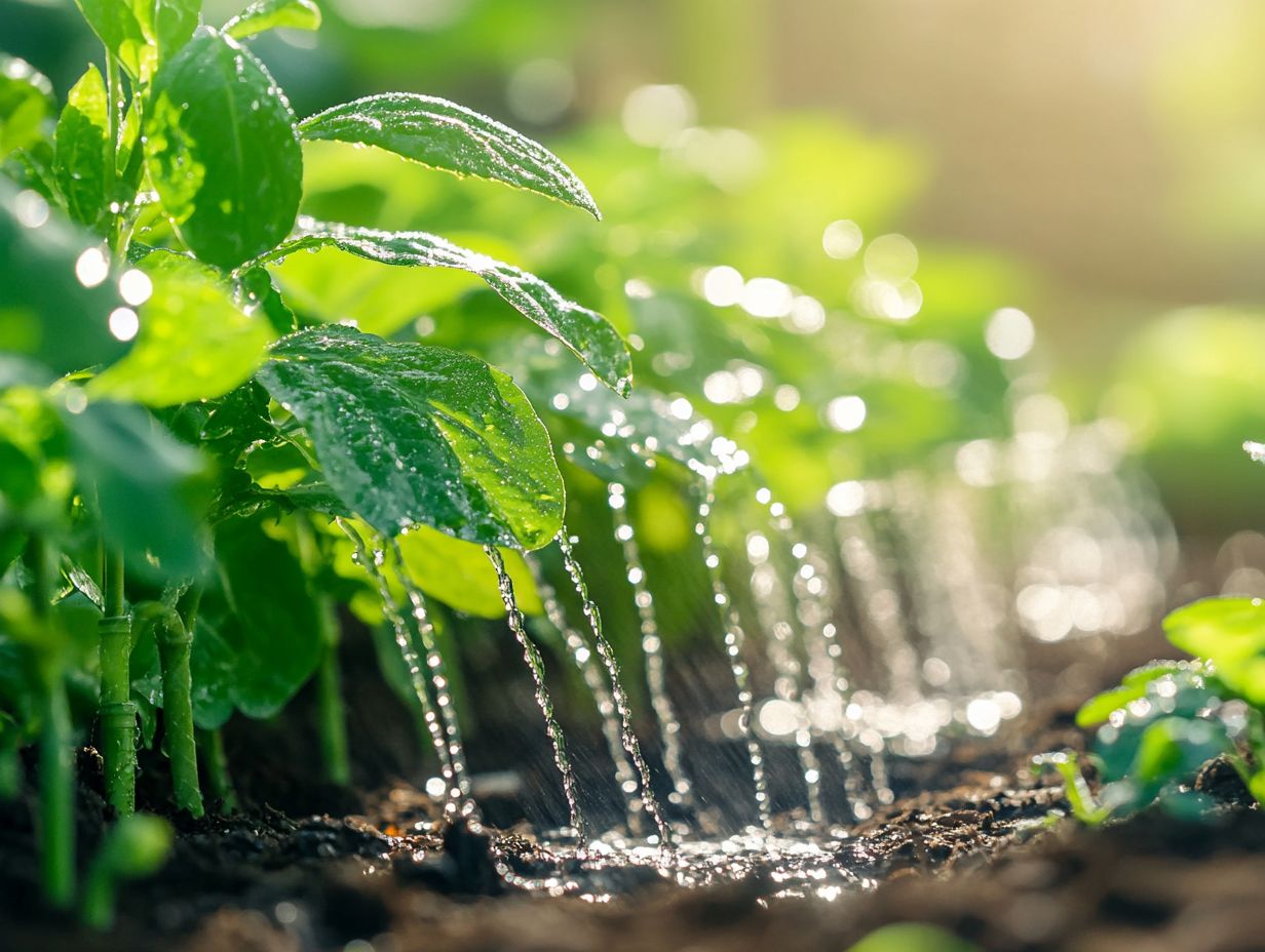 Image showing improved plant growth and yield through drip irrigation