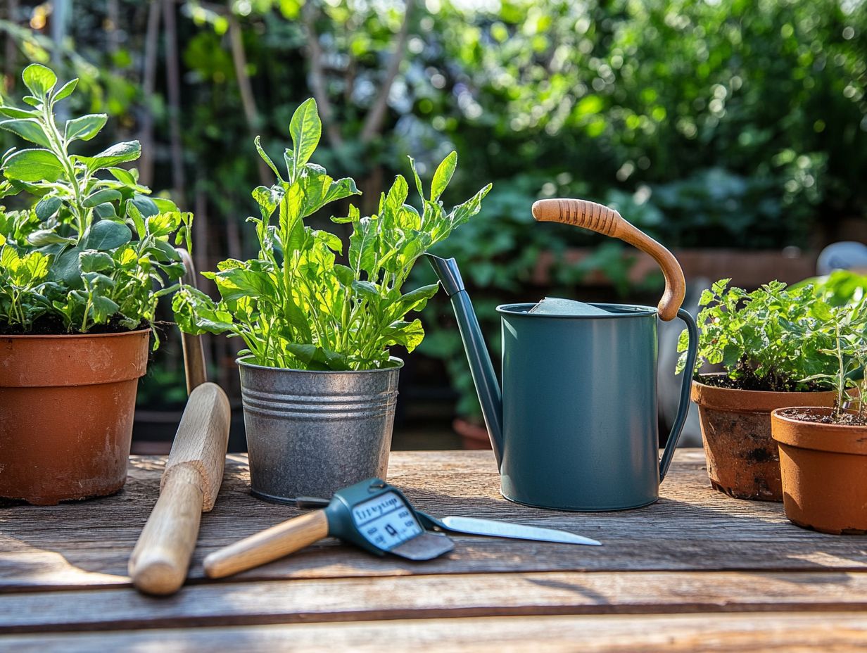 Image depicting key takeaways for drought-tolerant gardening