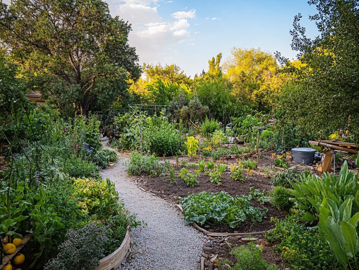 How does permaculture help conserve water in drought areas?