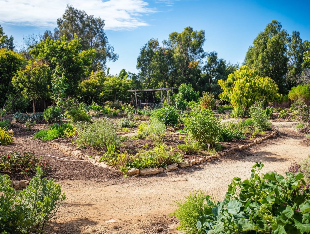 An infographic illustrating key takeaways about permaculture and drought resilience.