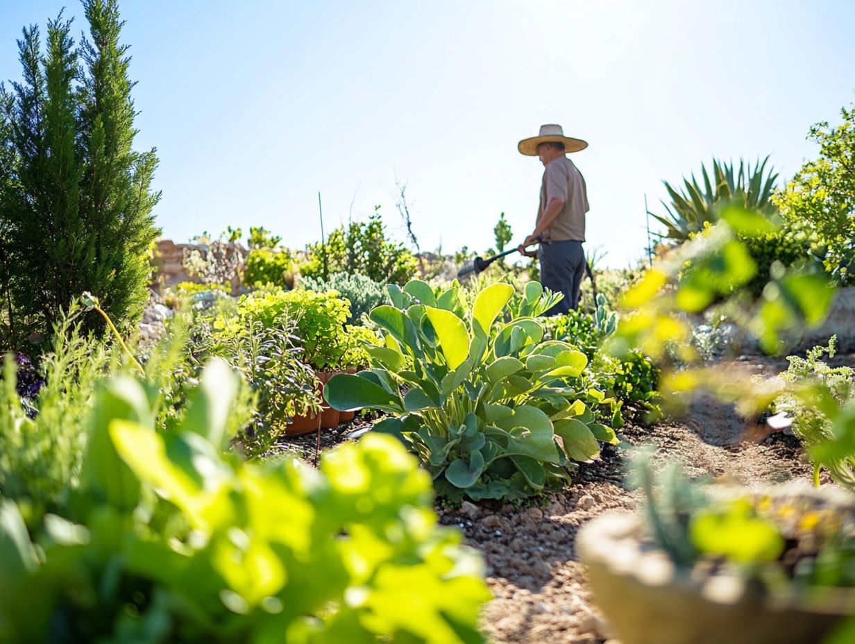 Infographic illustrating key takeaways about drought-resistant plants