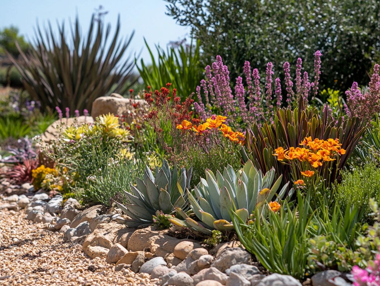 Illustration of Watering Needs for Drought-Resistant Plants