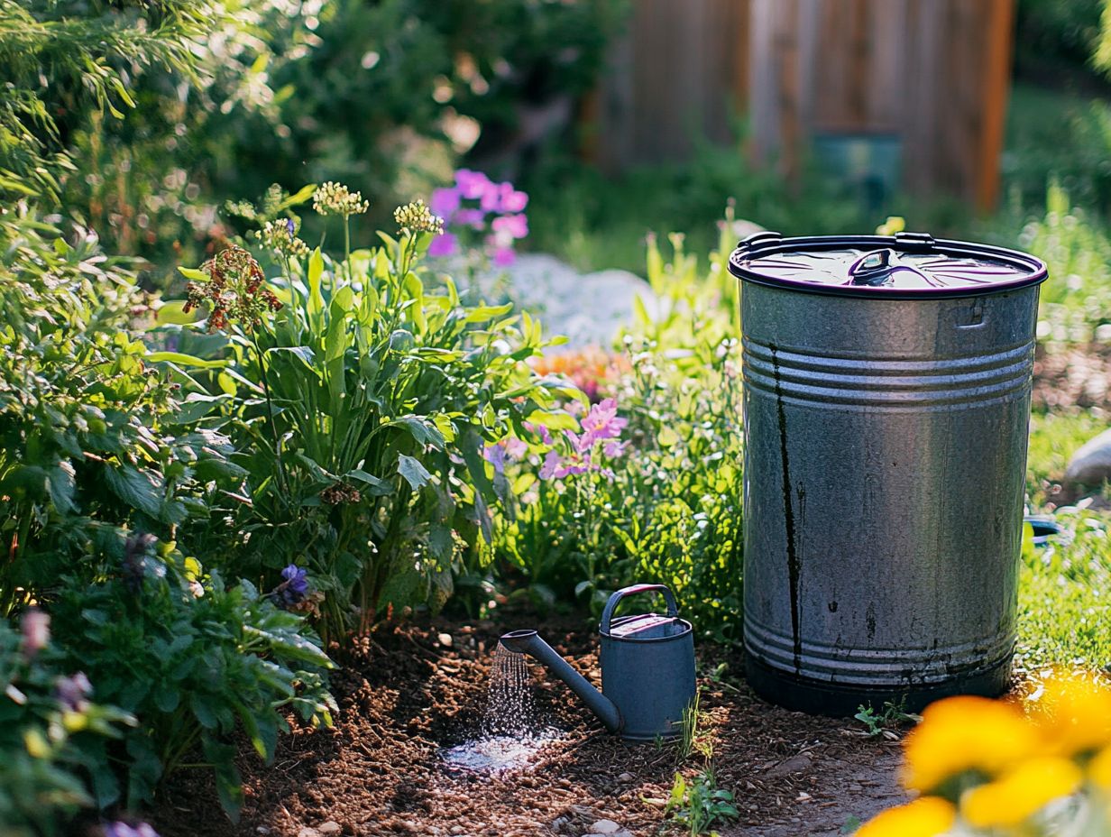 What is drought gardening and why is it important to collect rainwater?