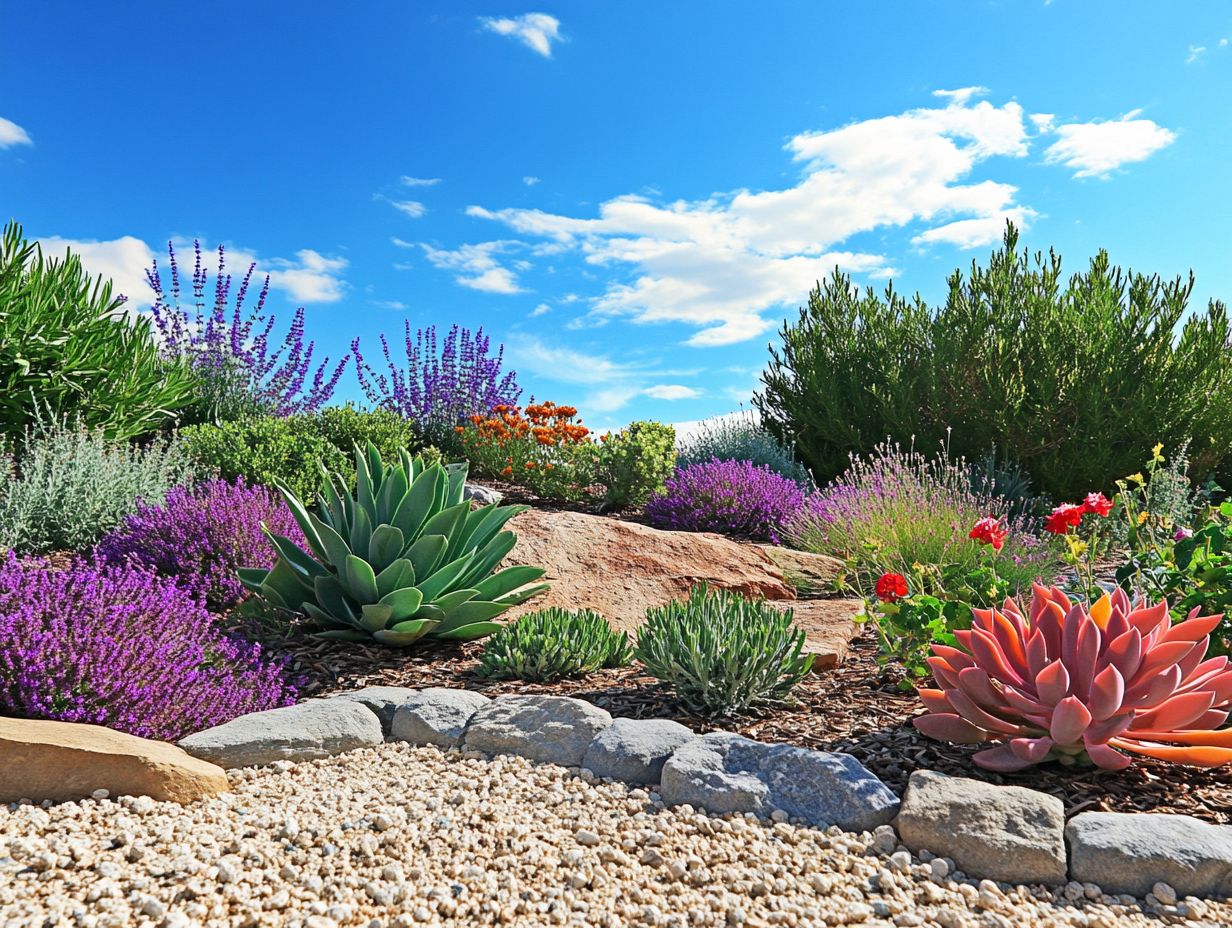 Image of a drought-resistant garden preparation