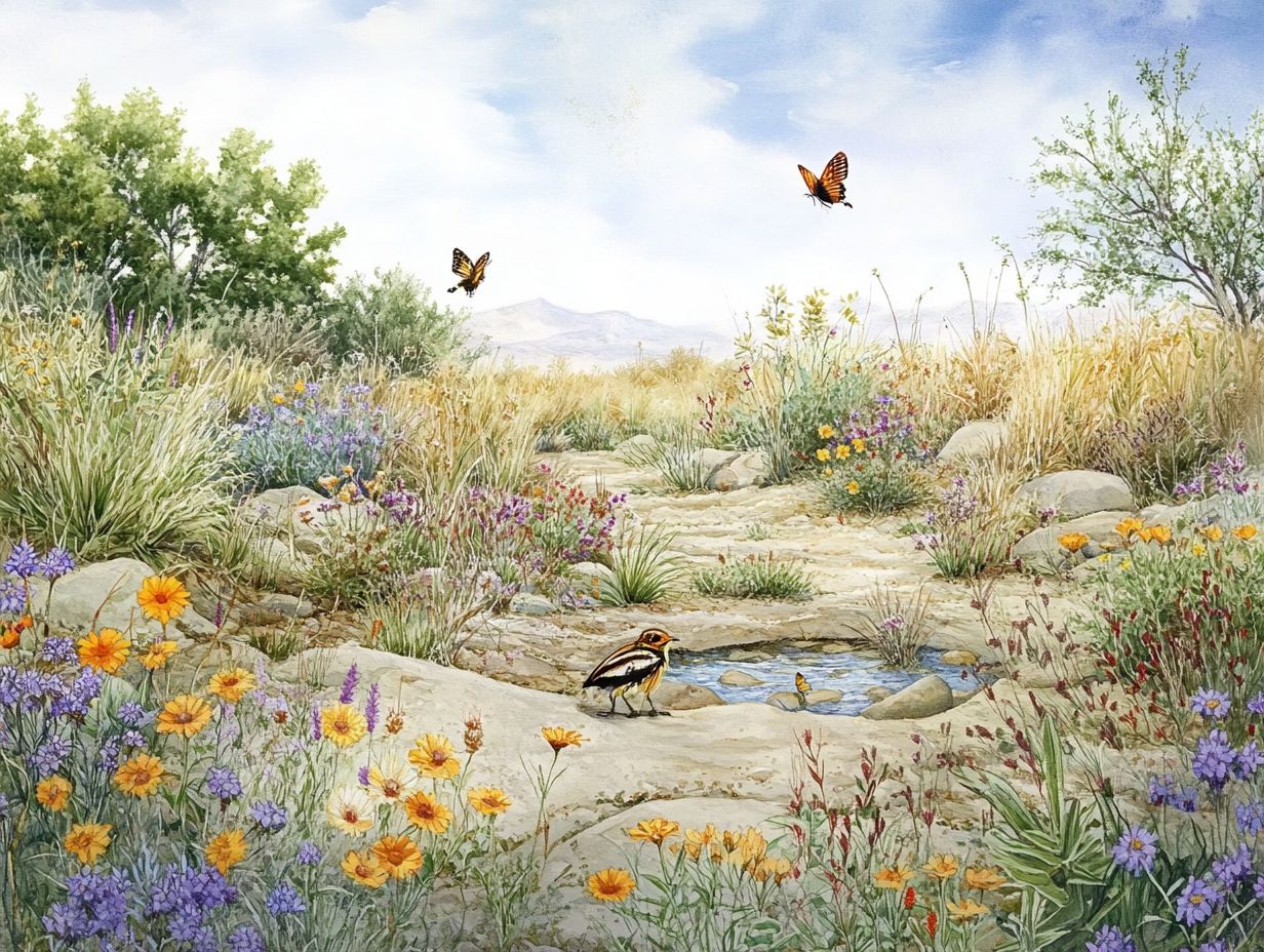 A beautiful landscape illustrating water conservation methods for wildlife