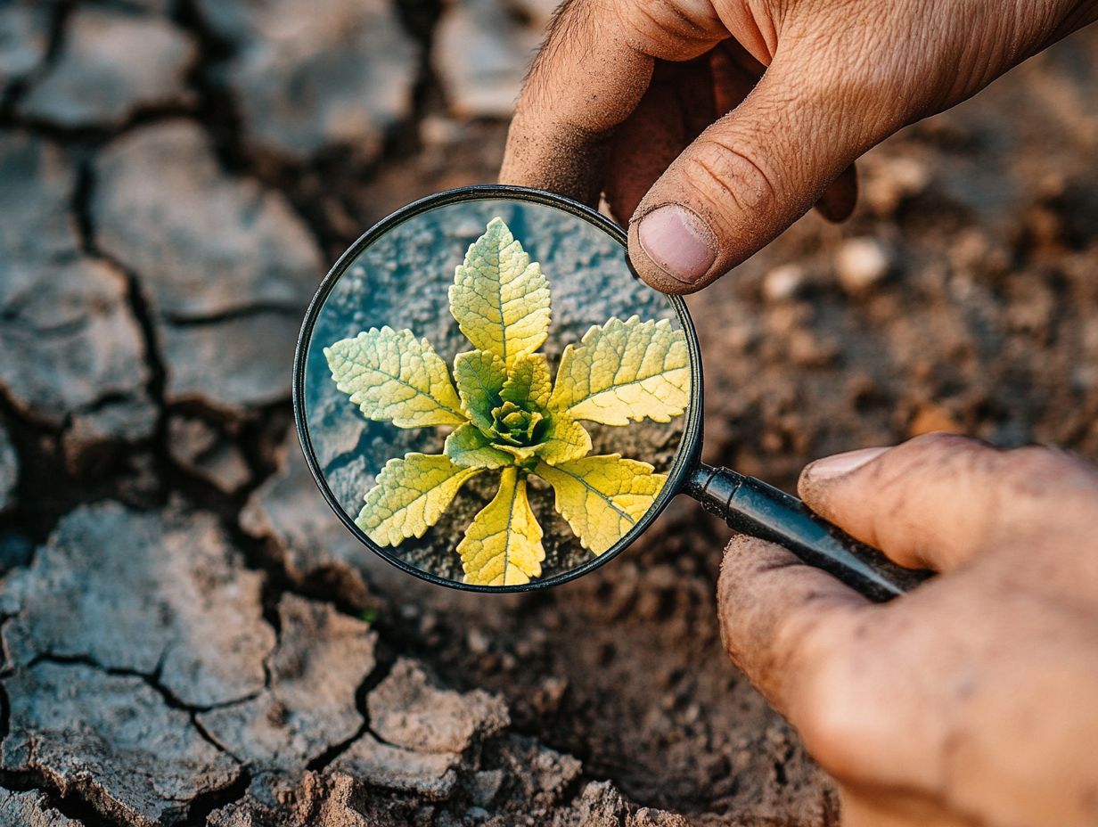 Diagnosing issues in drought-resistant plants