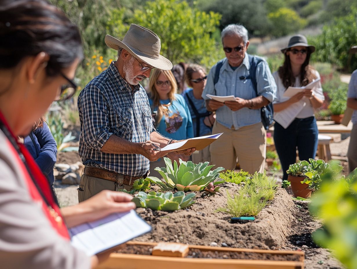 A diagram showing effective watering and irrigation techniques for drought gardening