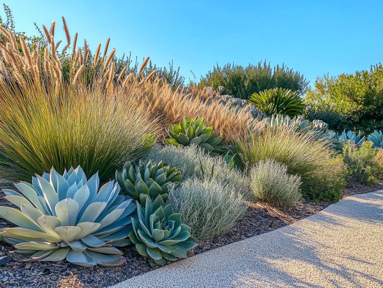 A visual summary of key takeaways for drought-resistant gardening.