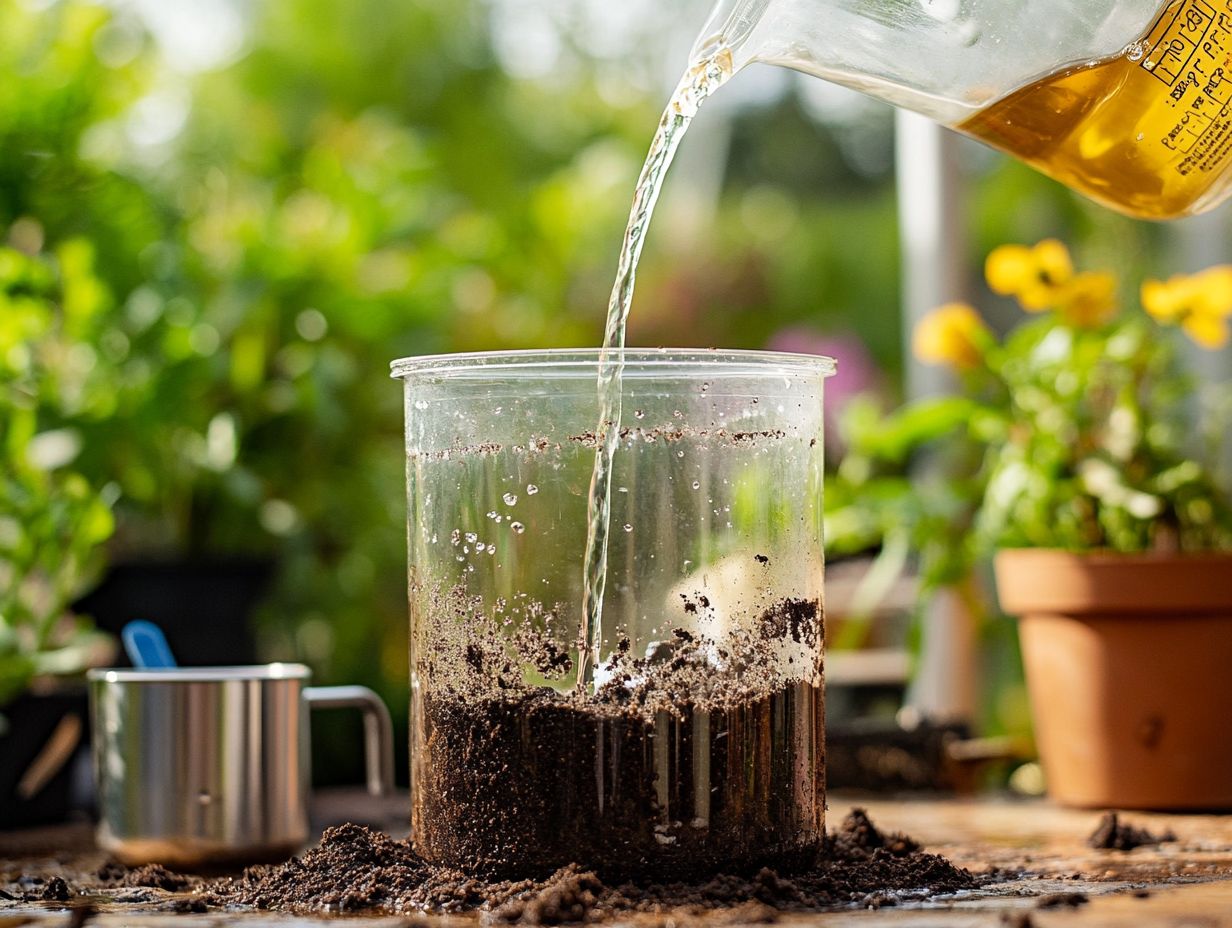 Image illustrating the process of professional soil testing in a garden.