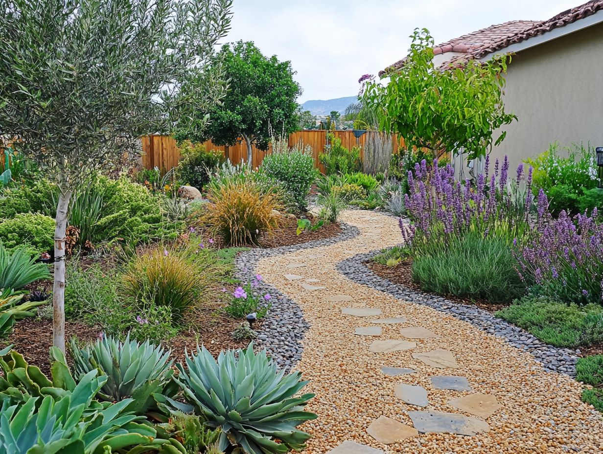 What are drought gardening principles, including xeriscaping and plant selection?