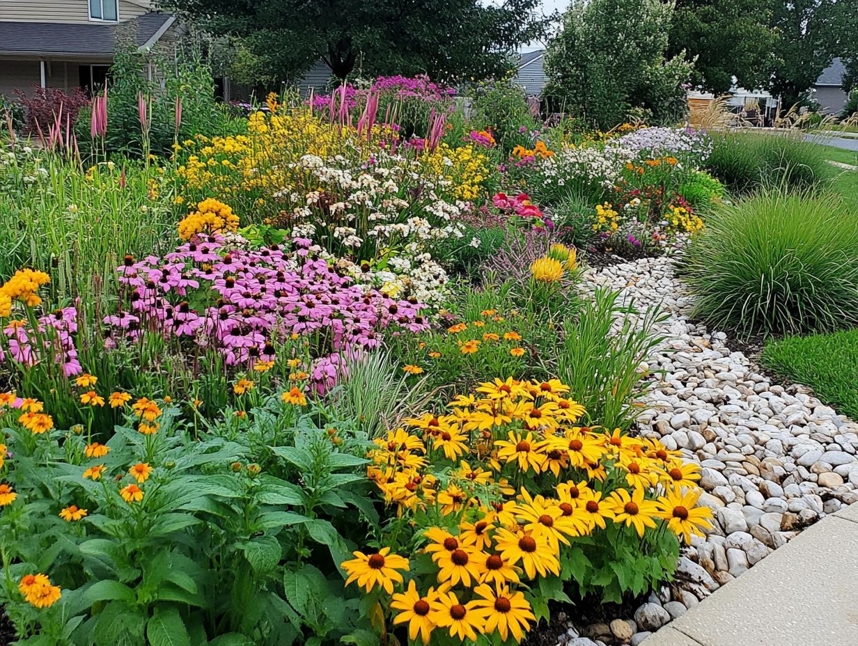 Image showing benefits of rain gardens