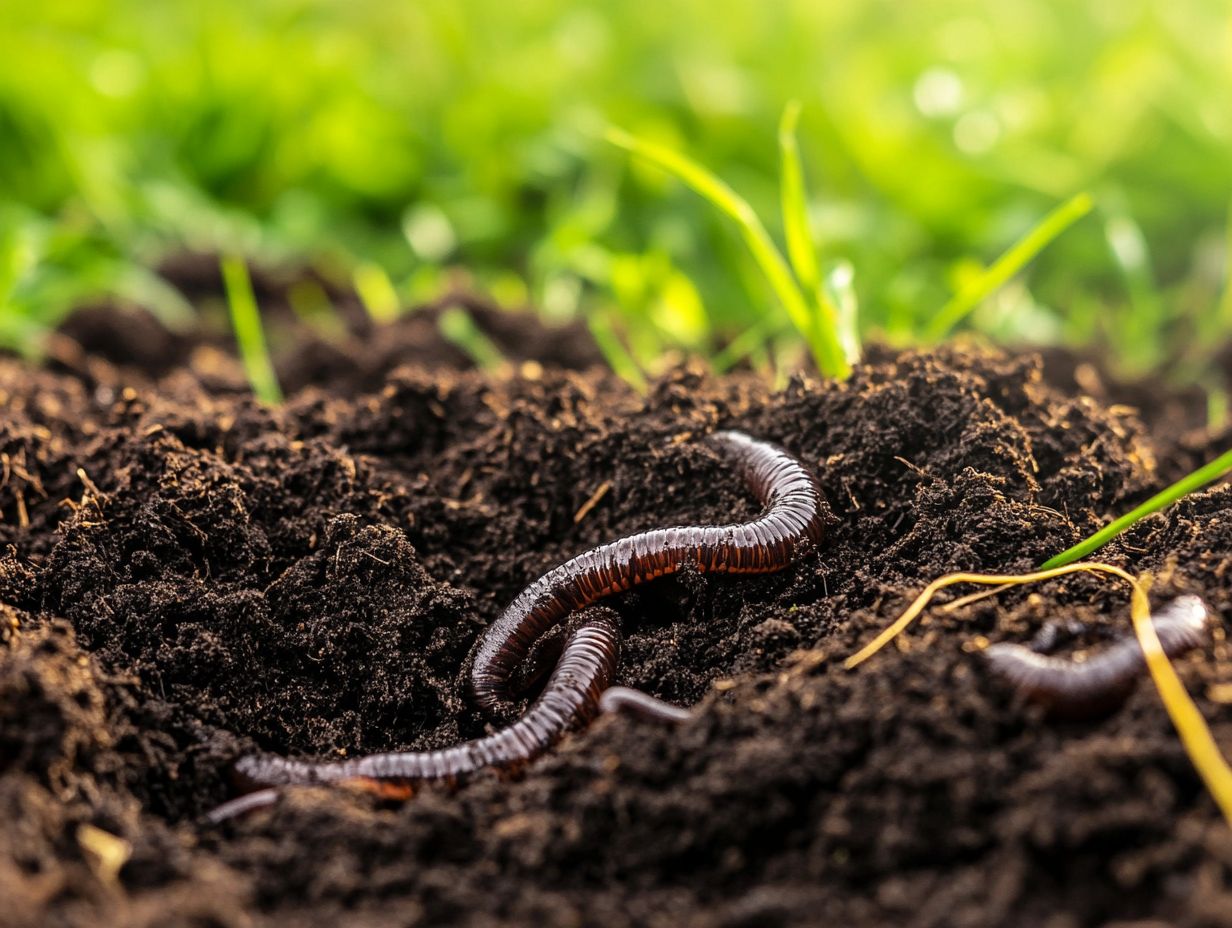 Visual summary of key takeaways on using earthworms for soil health.