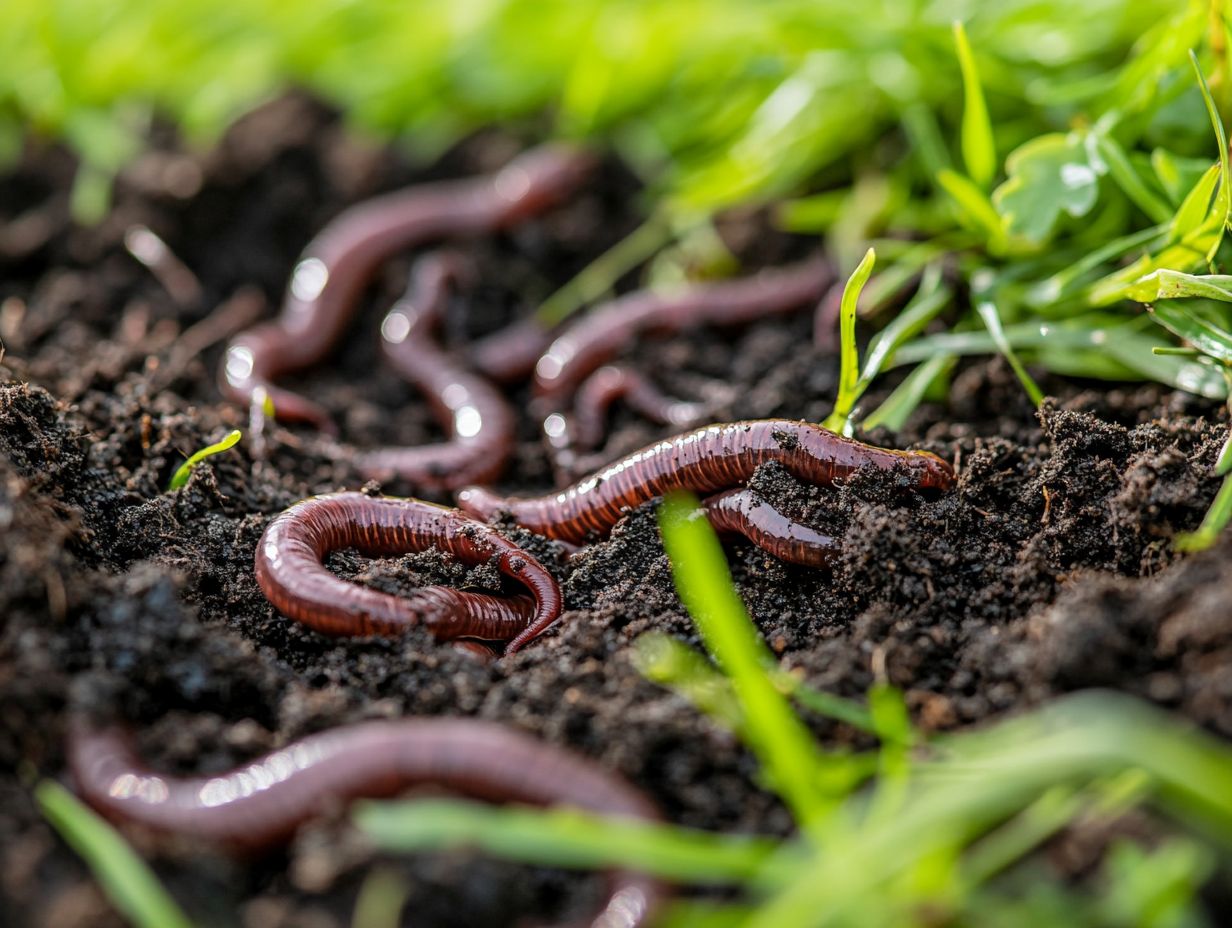 Image showing frequently asked questions about earthworms and soil health.