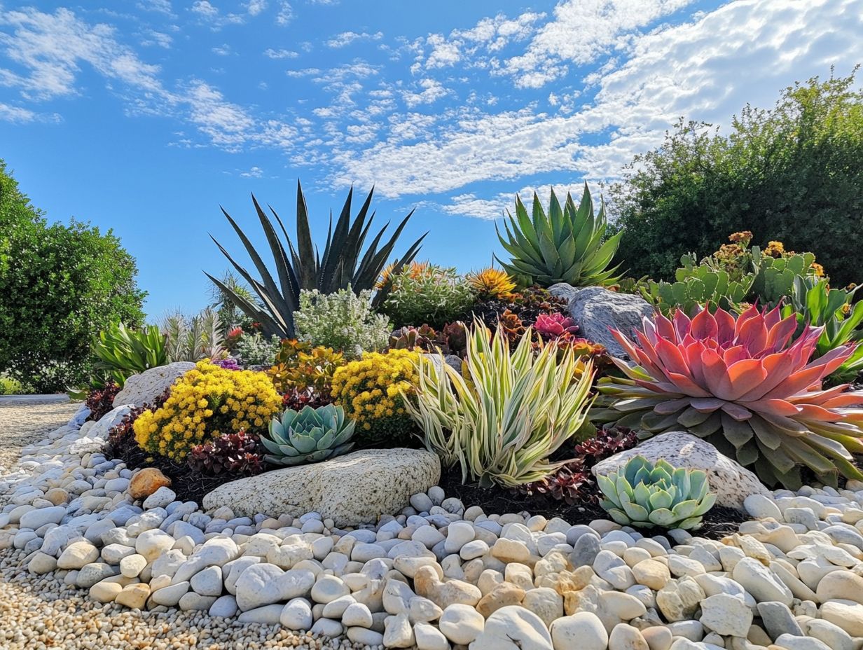 Popular types of succulents used in landscaping