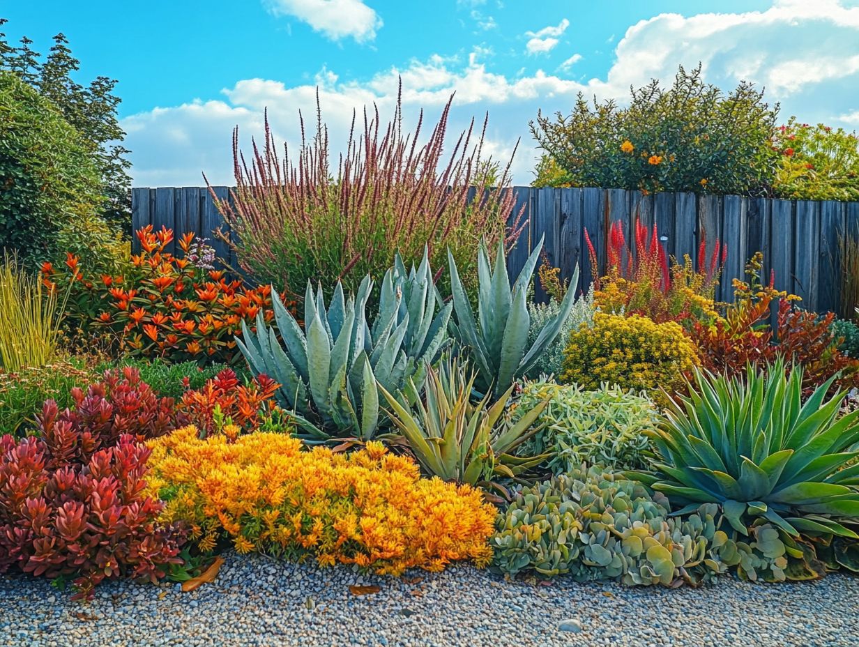 A gardener adjusting sunlight exposure for drought-resistant plants