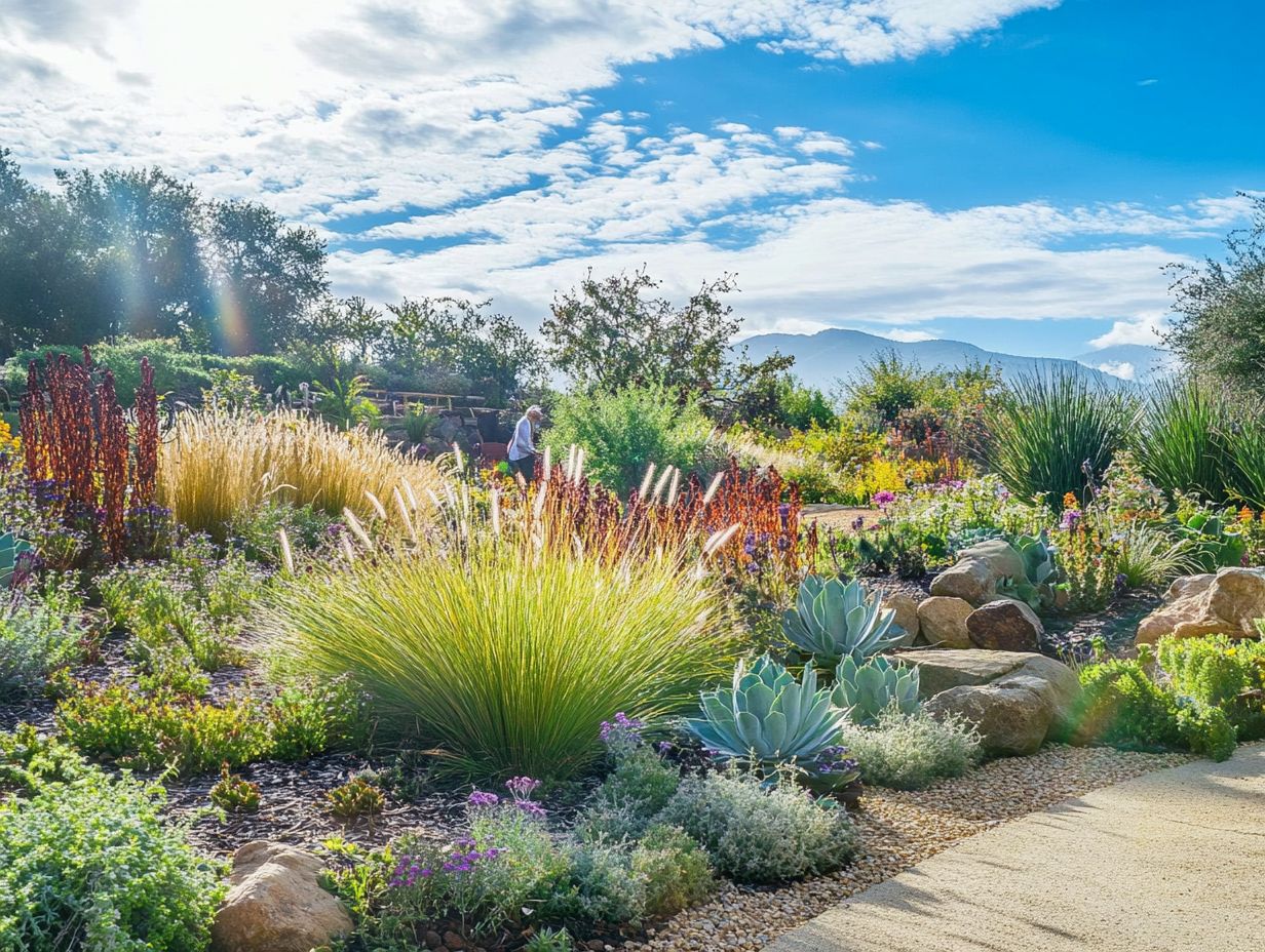 A variety of drought-resistant plants ideal for California gardens