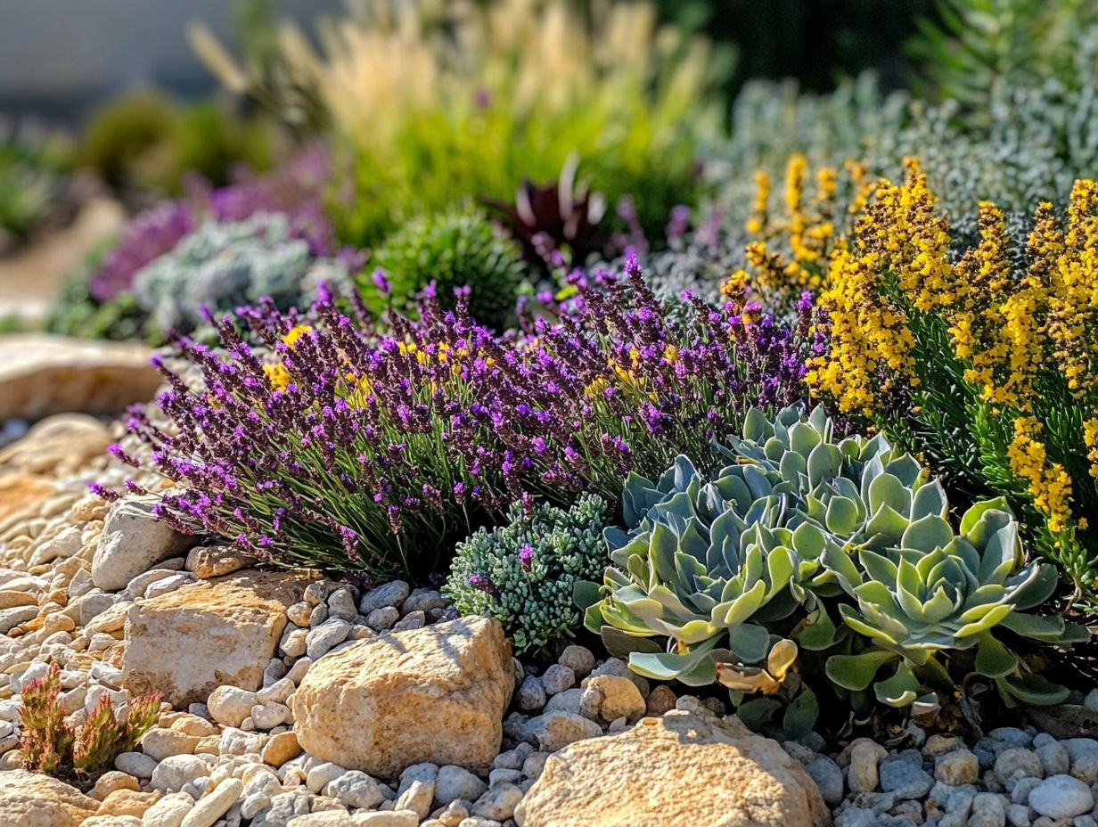 What are some good plant companions for drought-tolerant gardens?