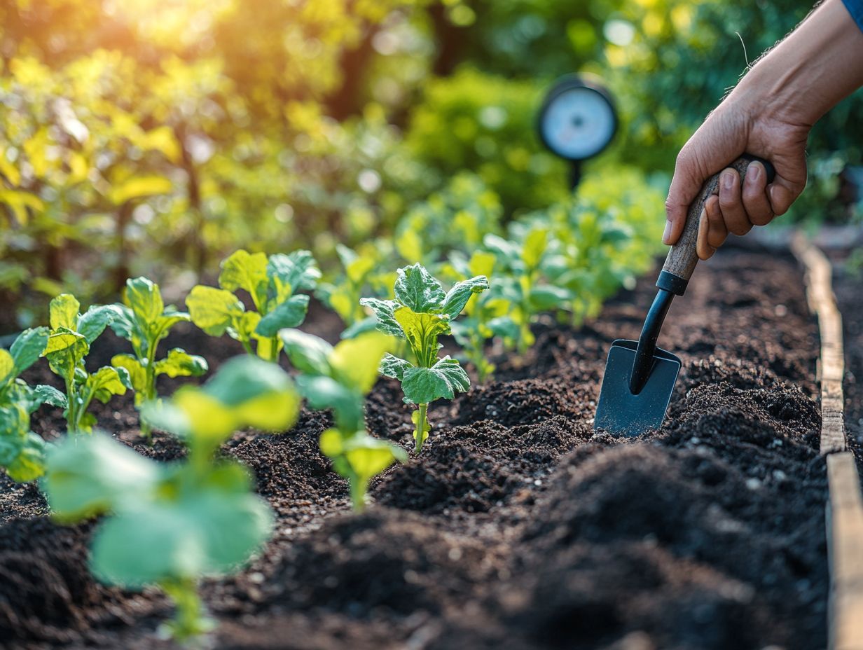 A garden suffering from poor drainage and soil preparation challenges.