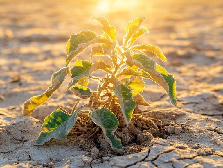 Signs of Stress in Drought-Resistant Plants