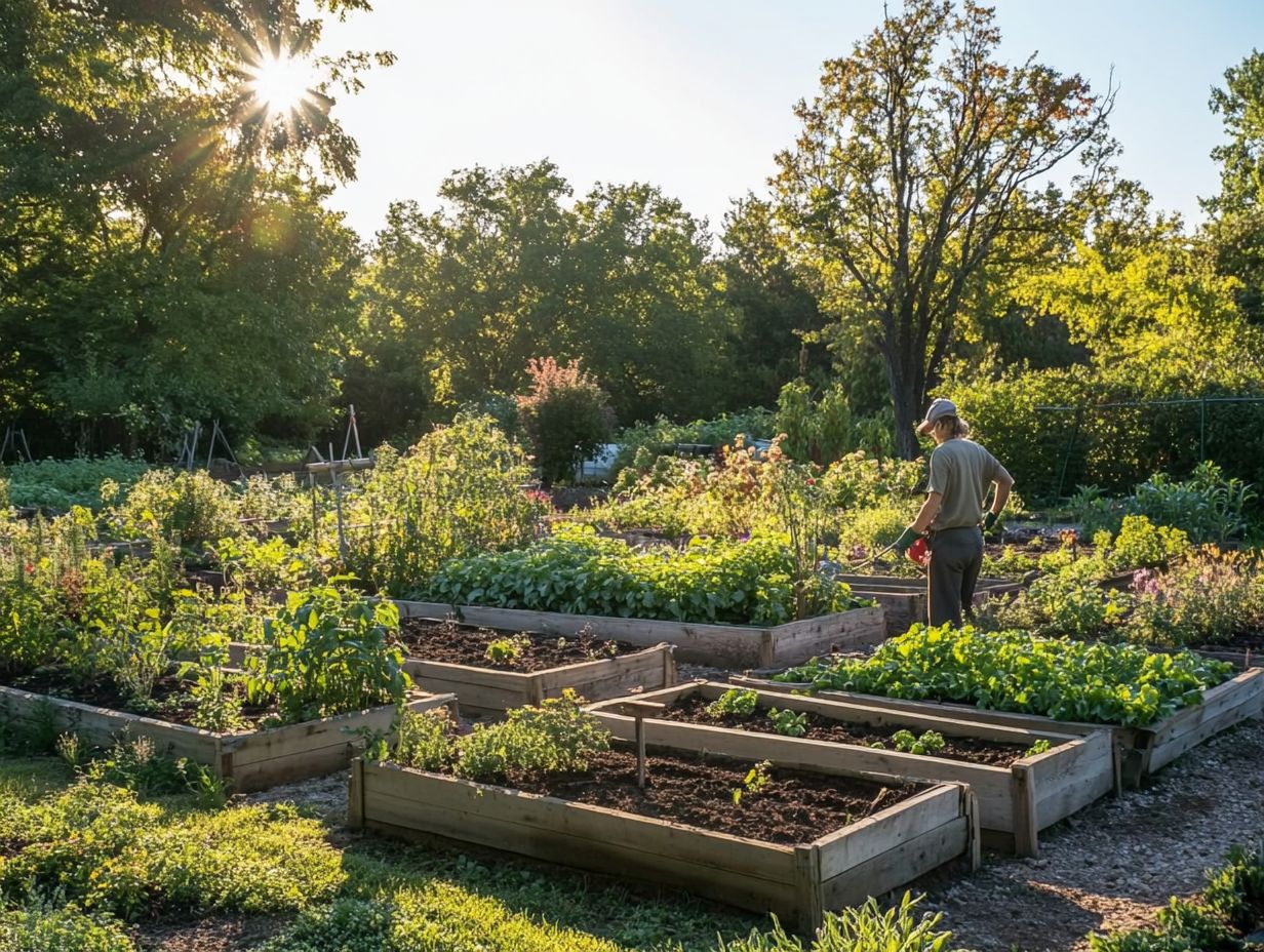 Why is soil conservation important for sustainable gardening?