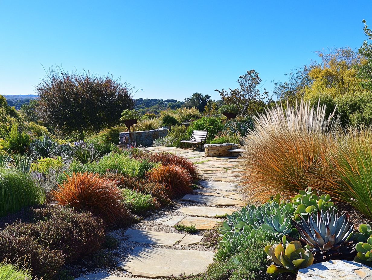 Image of key elements and principles of drought-resistant landscaping