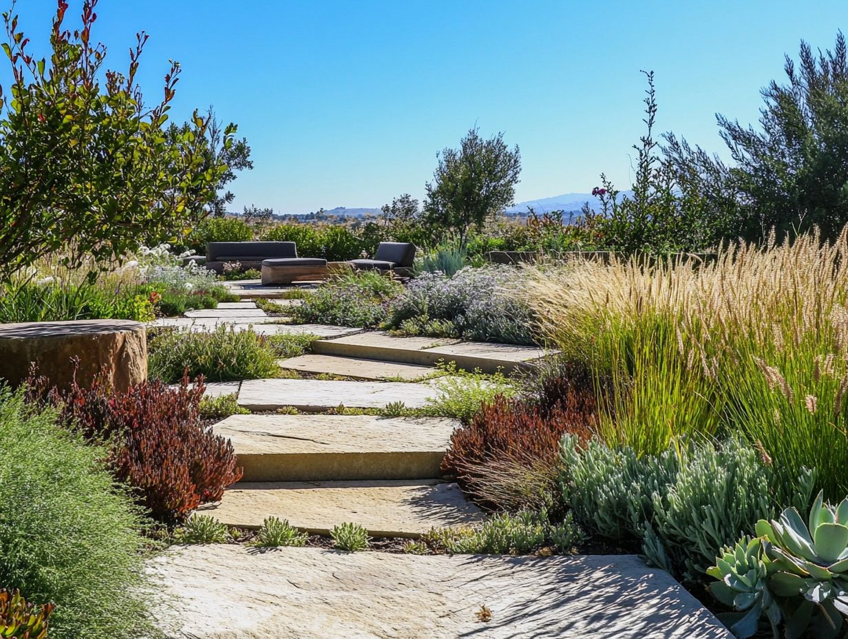 A beautifully designed drought-resistant landscape