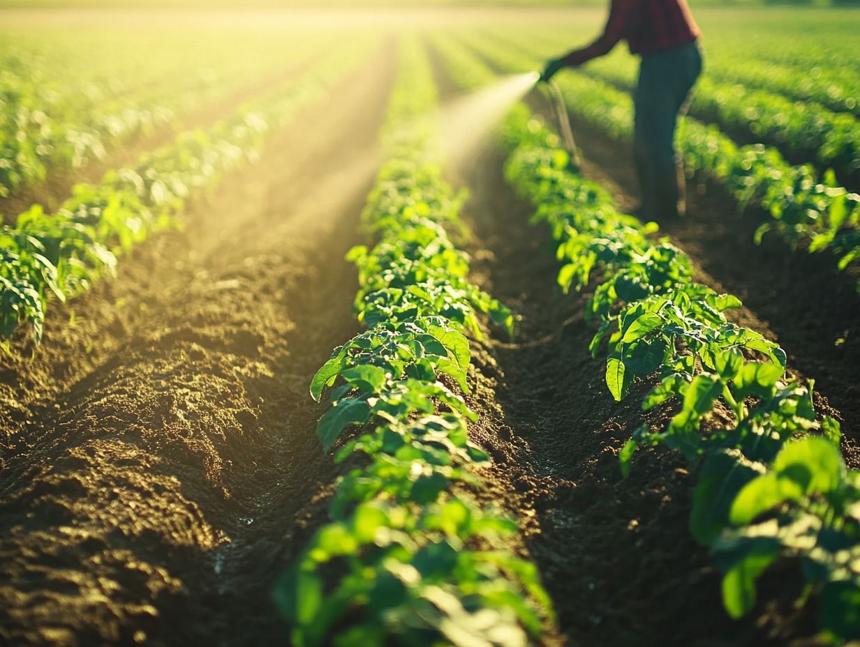 A visual representation of drip irrigation's benefits