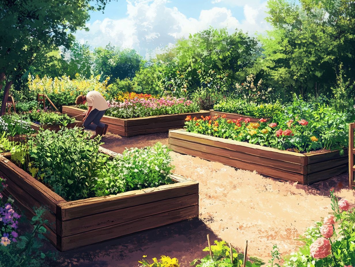 Image showing techniques for maintaining optimal soil health in raised garden beds