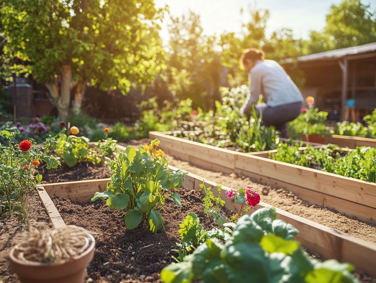 Illustration of Raised Beds Enhancing Nutrient Retention