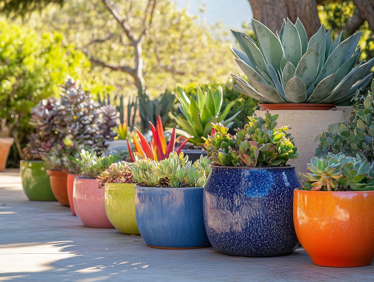 Vibrant Sedums in a Garden